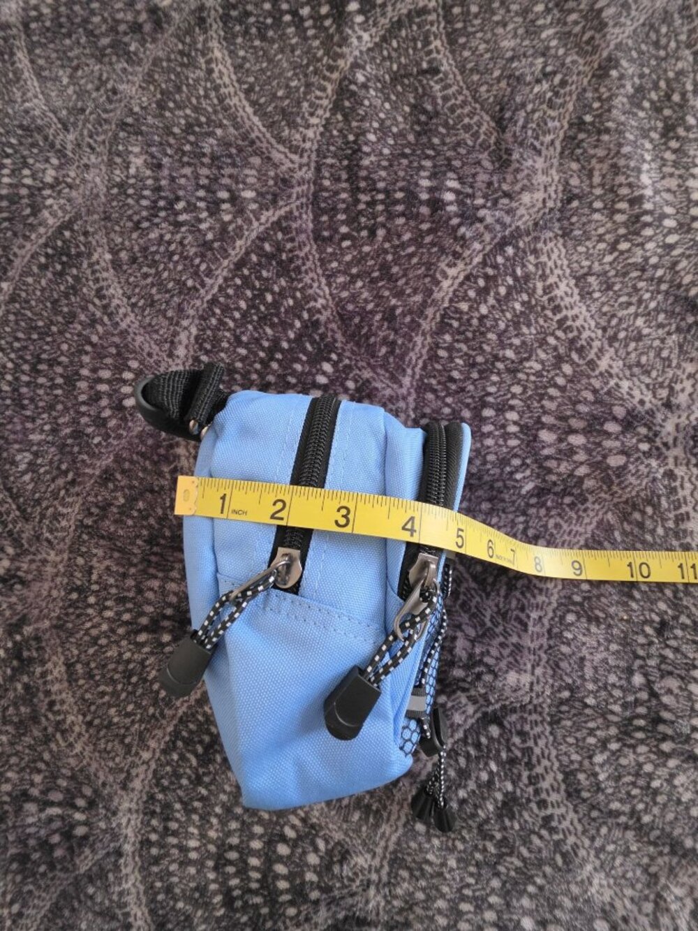 Mini Blue California Republic Logo Pouch Bag, Compact Travel Accessory - Picture 4 of 8